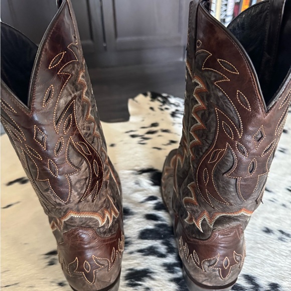 Dan Post Brown Western Boots - Picture 2 of 7